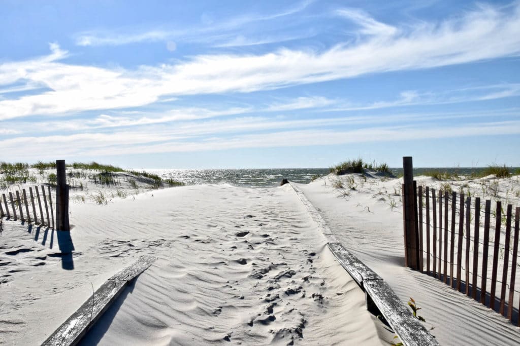 Cape Charles Beach is great for all kinds of beachgoers and is located in a bustling beach town.