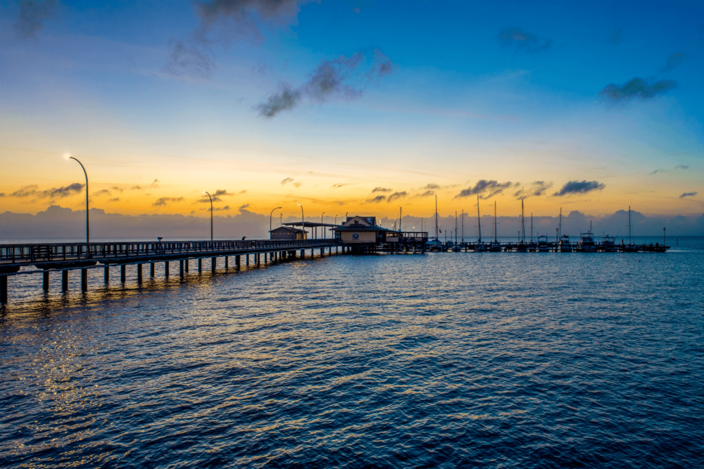 Take a stroll, check out views, or catch fish at Fairhope Pier and Park.