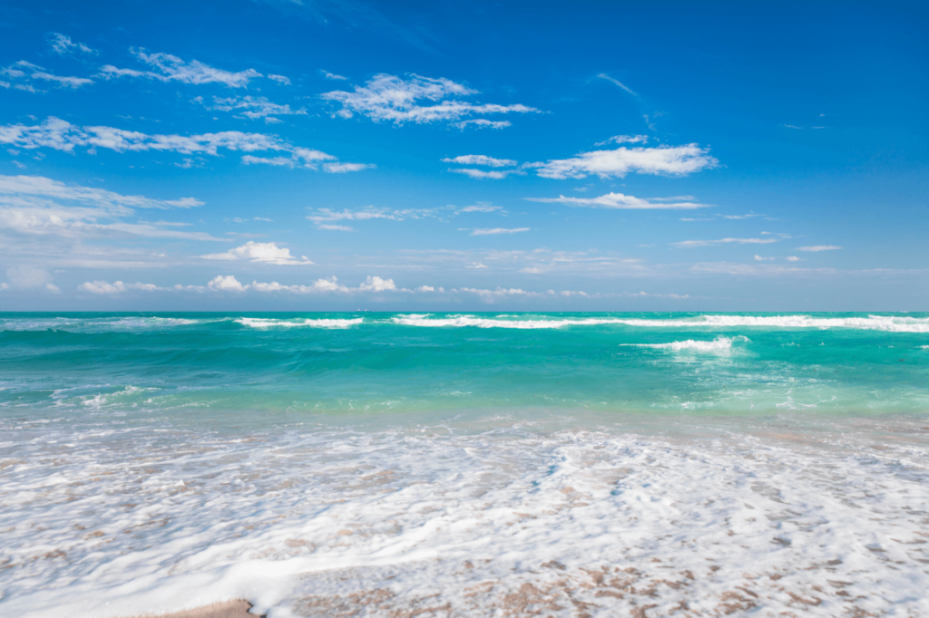 21st and 45th Street Beach is a quieter Miami beach and is the perfect place for a romantic getaway.