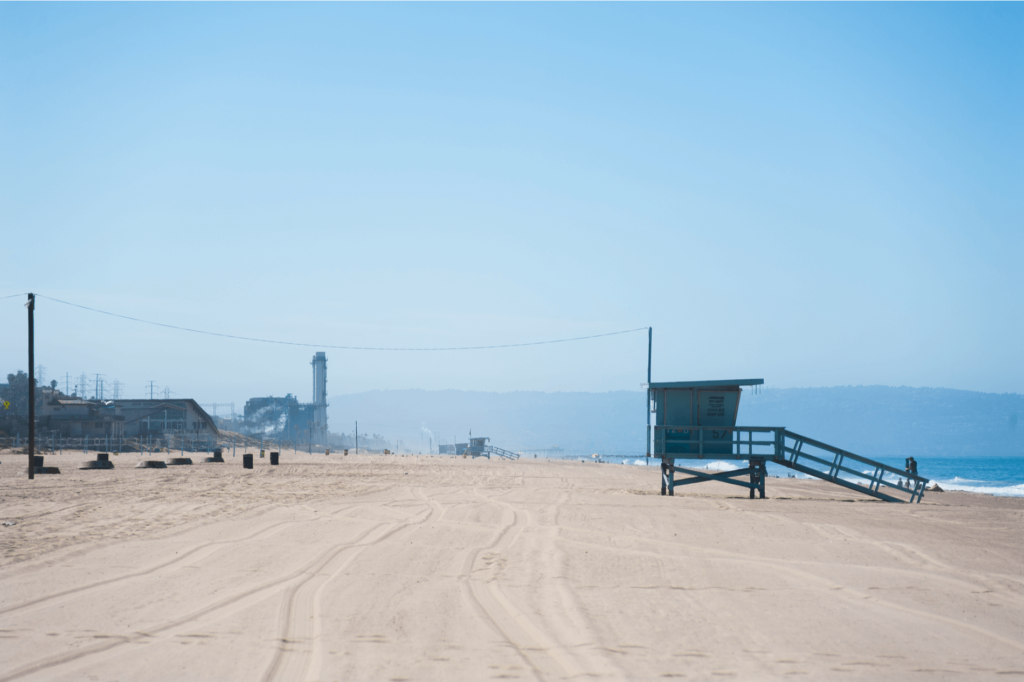 Dockweiler State Beach welcomes RVers, active beachgoers, and those who want to enjoy a bonfire.