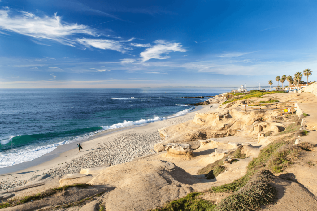 La Jolla Cove is a small, quiet beach perfect for families and those who want to get away from crowds.