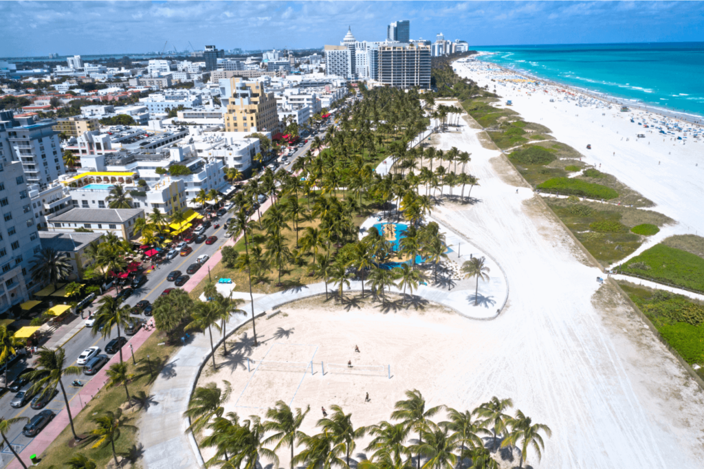 Lummus Park is one of the best beaches in Miami with a booming nightlife and bustling waterfront. 