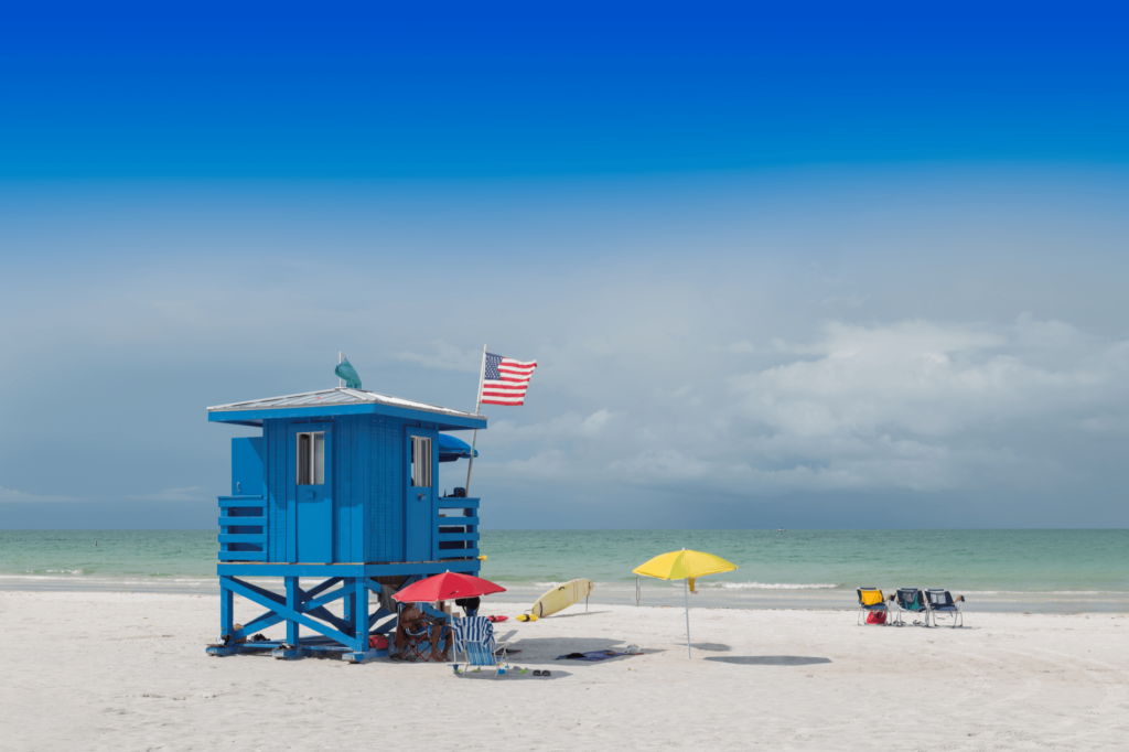 Siesta Key’s fine sand and shallow water attract visitors from around the world.