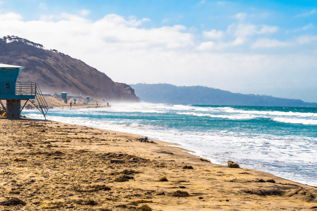Torrey Pines State Beach is one of the best San Diego beaches for nature lovers and water adventurists.