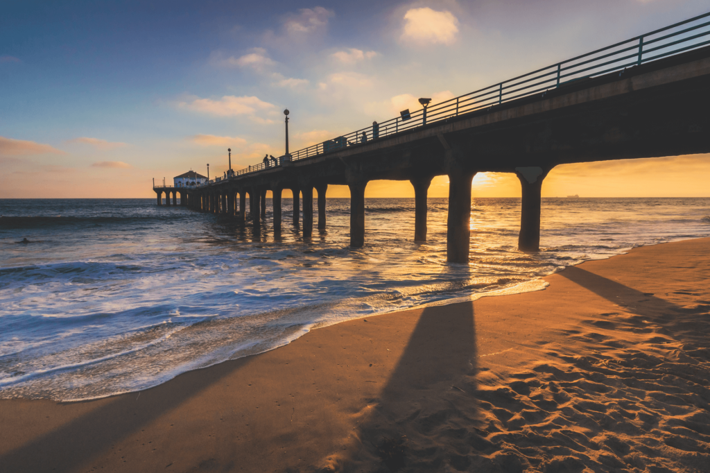 Manhattan State Beach is one of the best surf and volley beaches in Southern California.