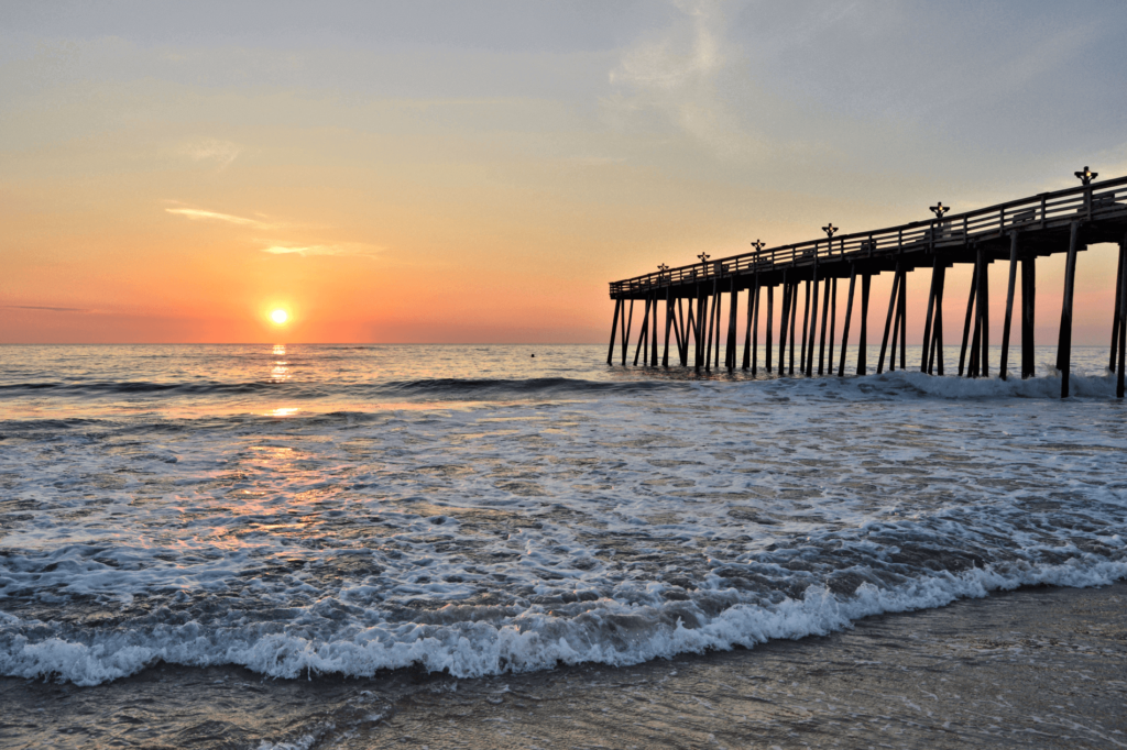 Kitty Hawk Beach is a bustling vacation destination with many fun activities.