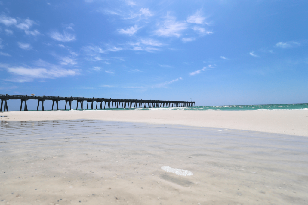 Navarre Beach is one of the quietest Florida Panhandle beaches.