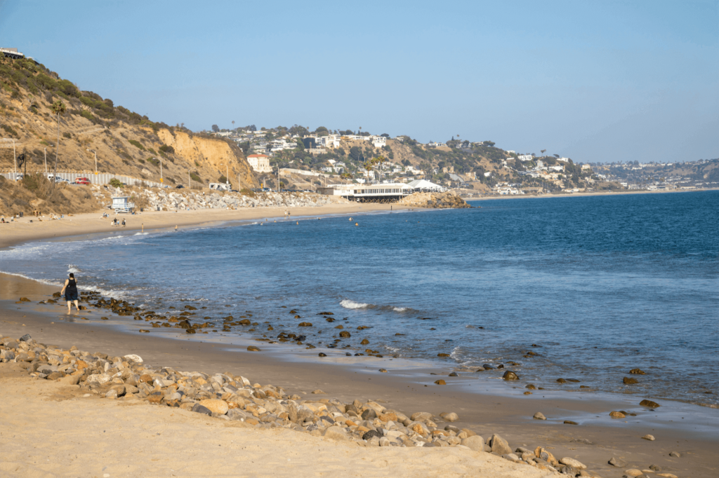 Topanga State Beach is close to LA and is one of the best beaches for surfing.