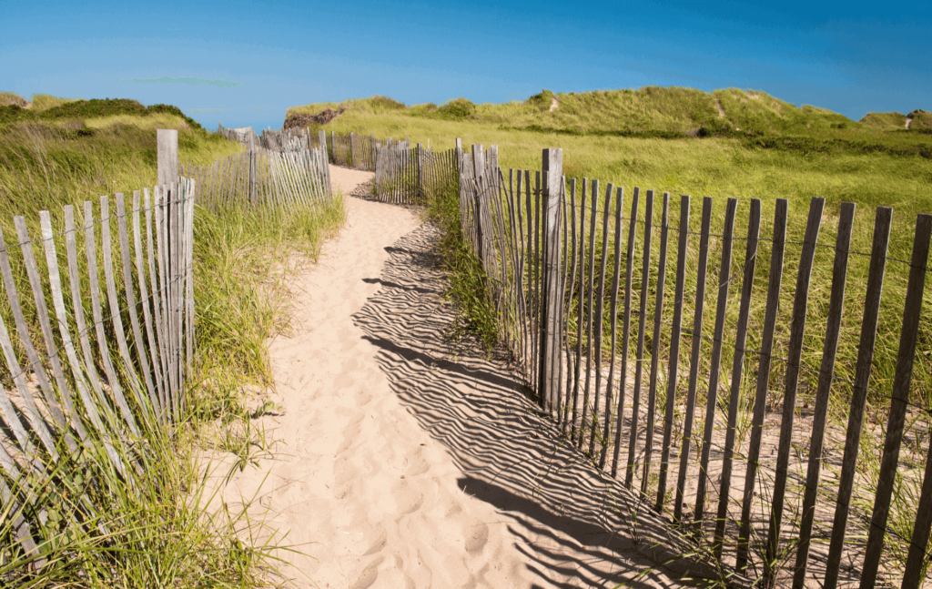 Crescent Beach is a beautiful sand beach off the coast of Rhode Island.