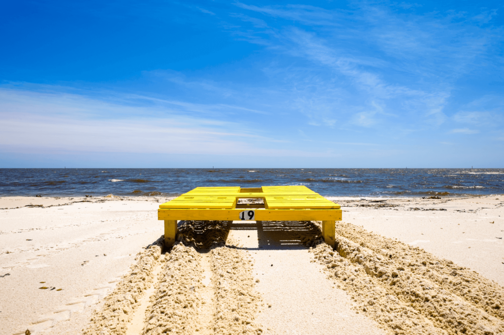 Gulfport Beach Recreation Area is a waterfront area with a beach, picnic area, and sand sports with other nearby activities.