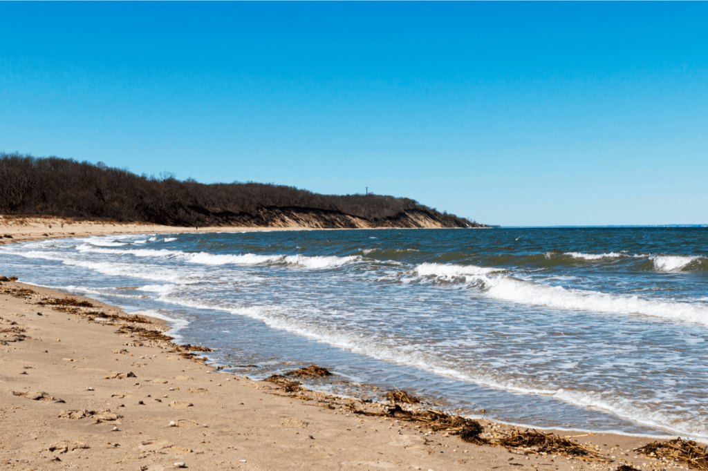 Sunken Meadow State Park is home to a beautiful beach with gentle waters.
